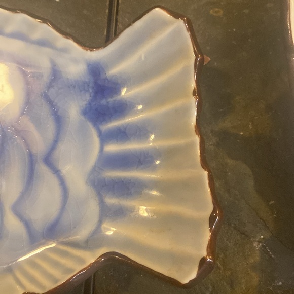 Japanese Blue Crackle Fish Sushi Plates - Picture 5 of 9